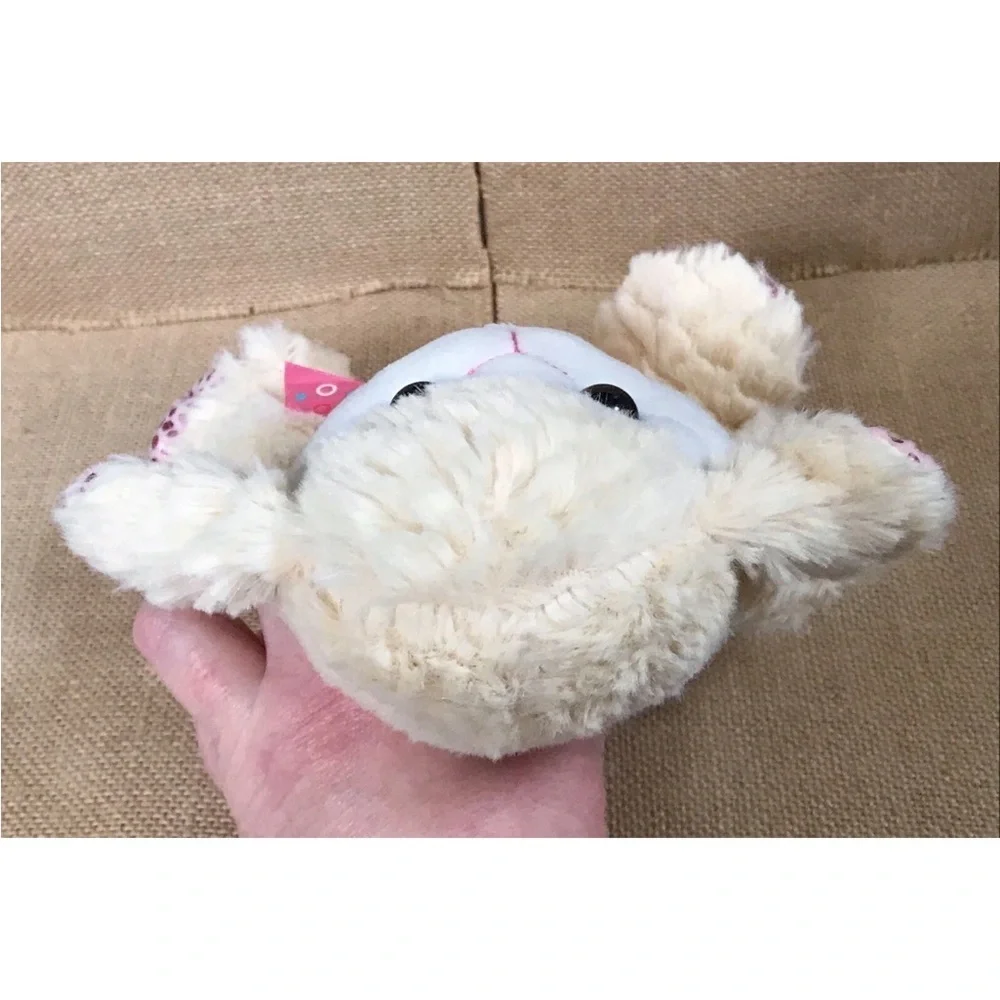 Homerbest Sherpa Sheep Lamb w Shimmer Feet & Ears Plush Stuffed Animal Farm Core